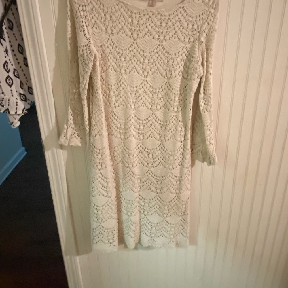 Cream lace dress